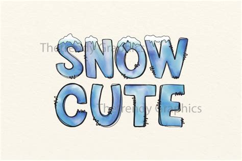 Snow Cute Winter Sublimation Png Graphic by Moriom's Design · Creative Fabrica