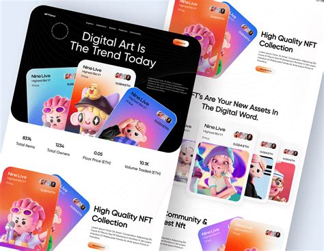 Nft Marketplace Landing Page Design Behance