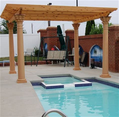 Pergola over pool | For the Home | Pinterest