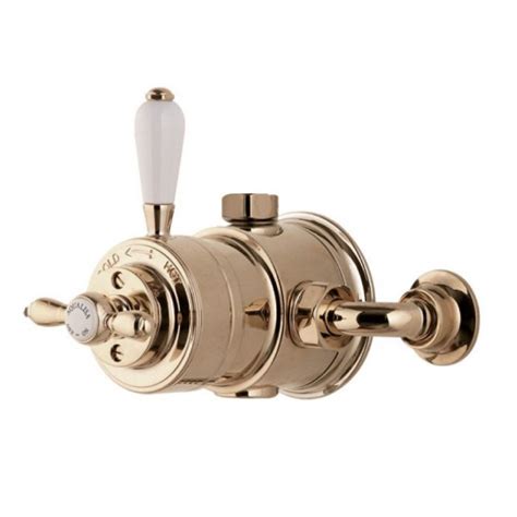 Aquatique Exposed Traditional Mixer Shower Valve Gold Aqualisa