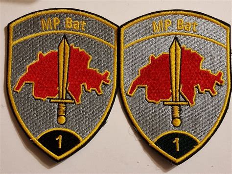 Militar Polizei Abzeichen Duo Badge MP Bat 1 Stabskp Grun Kaufen