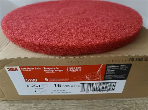 3m 16 Red Scrubbing Buffer Pad Buffer Disc Wsf