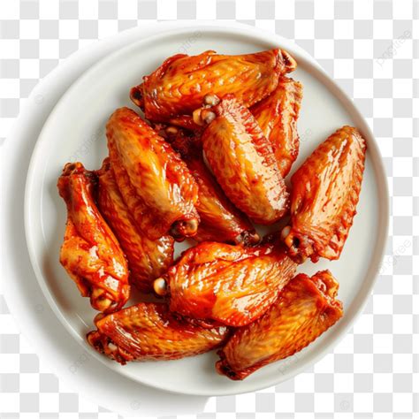 Plate Of Chicken Wings Isolated Plate Of Chicken Wings Isolated