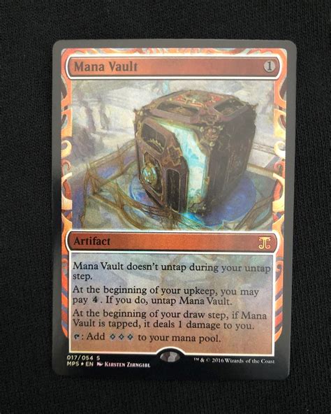 Mana Vault Foil Masterpiece Mtg Proxy Kaladesh Invention Proxy King