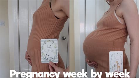 Pregnancy Transformation Baby Bump Growth Week By Week Including