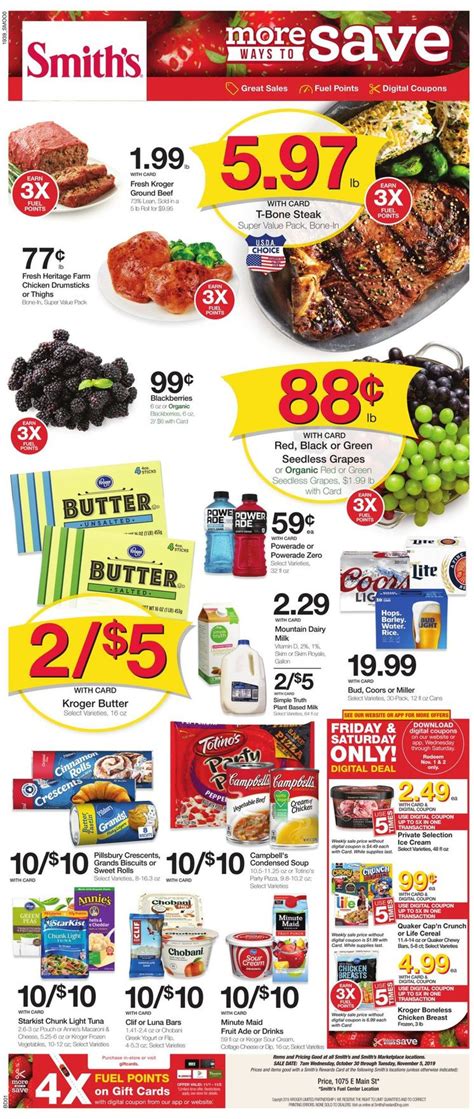 Smith's Current weekly ad 10/30 - 11/05/2019 - frequent-ads.com