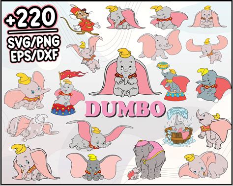 220 Dumbo Bundle Dumbo Svg Dumbo Printable Dumbo Cut Files Dumbo