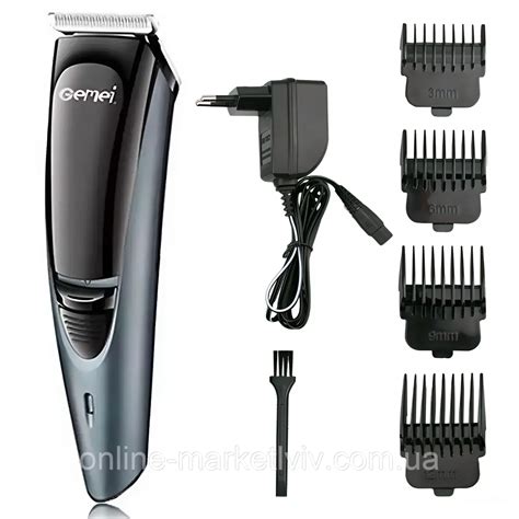 Купить Машинка для стрижки волос и бороды с насадками, Gemei GM 6053 ...