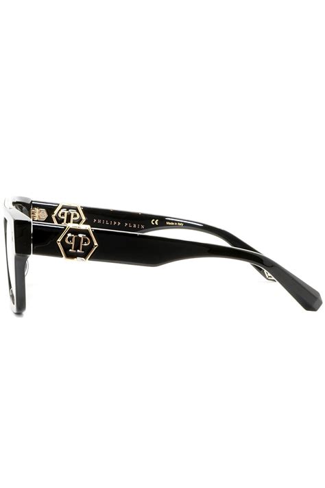 Philipp Plein Occhiali Da Vista In Celluloide Squadrati Unisex Nero