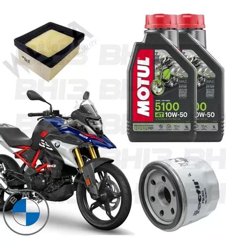 Kit Troca Óleo Bmw G 310 Gs G310r Motul 5100 10w50 Psl633