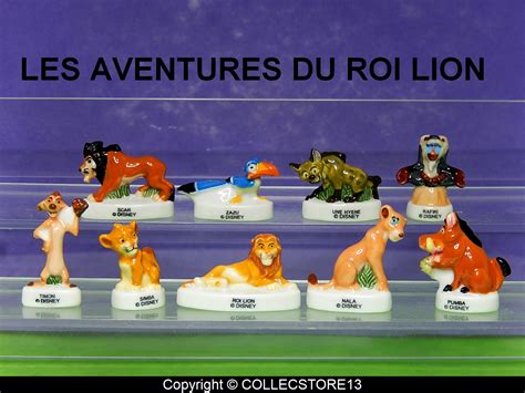 SERIE COMPLETE DE FEVES LES AVENTURES DU ROI LION 2023 Fèves de