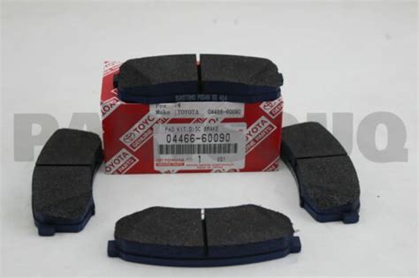 Genuine Toyota Pad Kit Disc Brake Rear Ebay