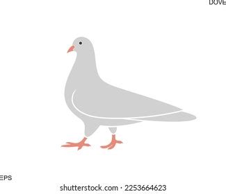 Dove Logo Isolated Dove On White Stock Vector (Royalty Free) 2253664623 | Shutterstock