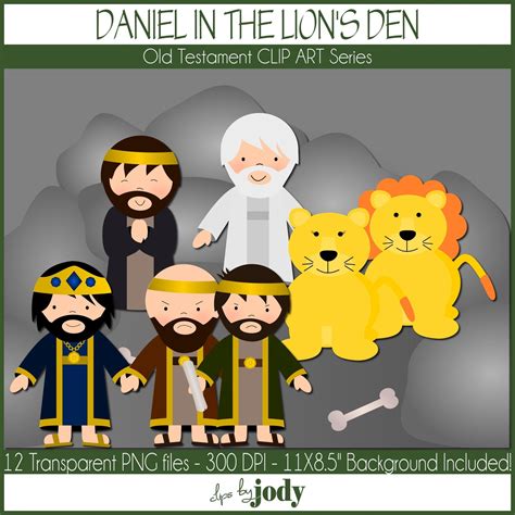 Daniel In The Lion S Den Old Testament Clip Art Bible Clip Art Png