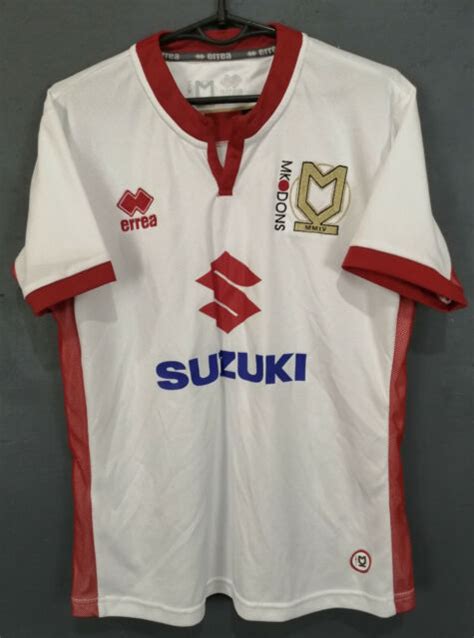 Mens Fc Milton Keynes Mk Dons 20172018 Home Soccer Football Shirt