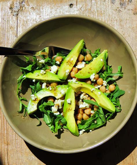 Salade D Avocat Pois Chiches Et Feta Au Zaatar