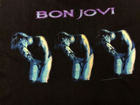 Vintage Bon Jovi 1995 Wourld Tour Band Tee Brockum Sh Gem