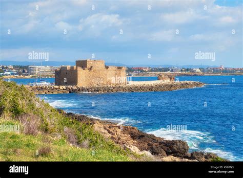 Pafos Harbour Castle Also Known As Turkish Castle In Pathos Cyprus