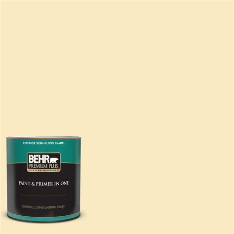 Behr Premium Plus Qt A Rich Cream Semi Gloss Enamel Exterior