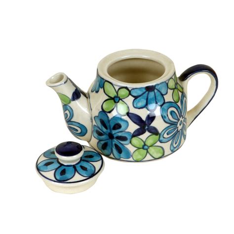 Buy Moorni Electric Blue Flower Tea Kettle And Cups In Dubai Abu Dhabi