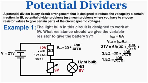 Potential Dividers IB Physics YouTube