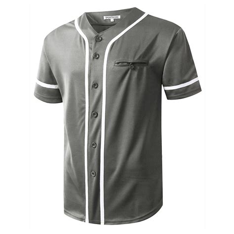 Wholesale Custom Fashion Button Down Baseball Jersey Uniform