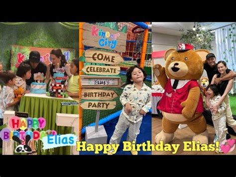 Derek Ramsay Ellen Adarna BONGGANG BIRTHDAY PARTY Of Elias Modesto W