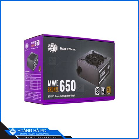 Nguồn Cooler Master MWE 650 Bronze V2 650W 80 Plus Bronze Non Modular