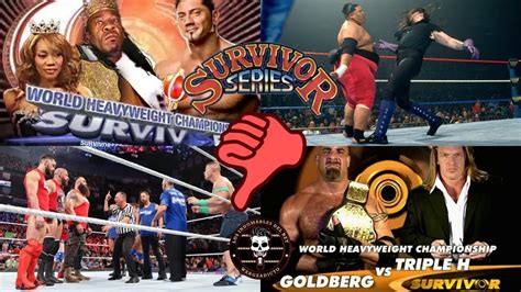 7 Peores Main Events De Survivor Series YouTube