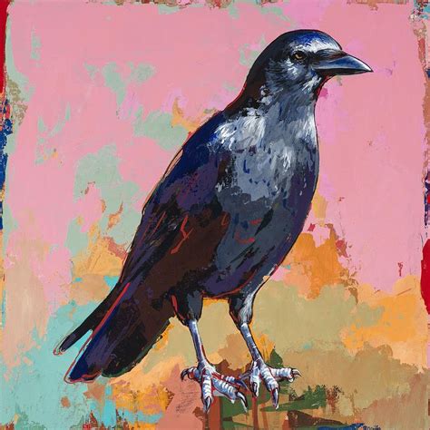 Crow 3 By David Palmer Crow Painting Painting Fine Art America