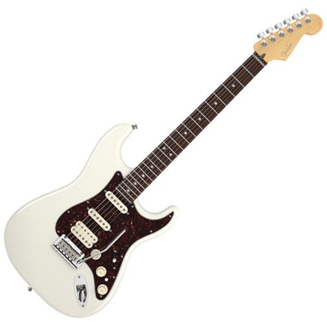 Disc Fender American Deluxe Stratocaster Hss Electric Olympic Pearl At Gear4music