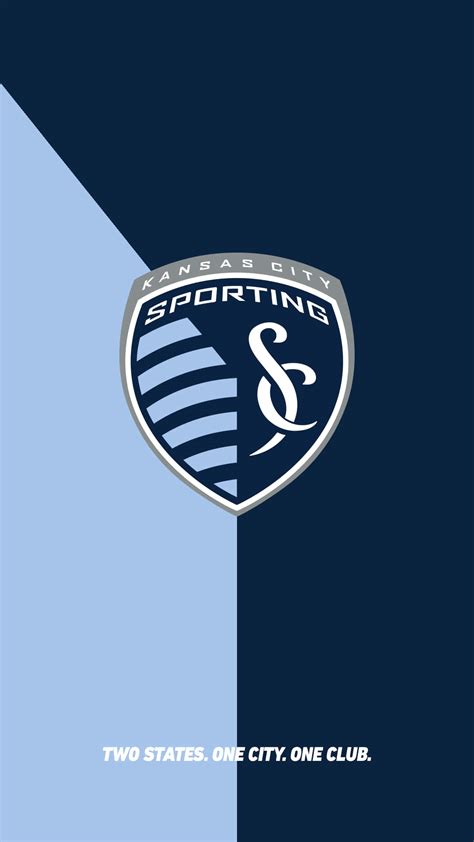 Download Sporting Kansas City Logo Two Toned Blue Backdrop Wallpaper ...