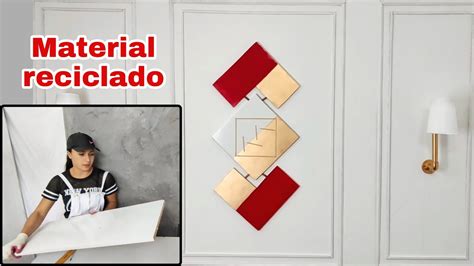 Quadro Elegante Feito Com Material Reciclado Youtube