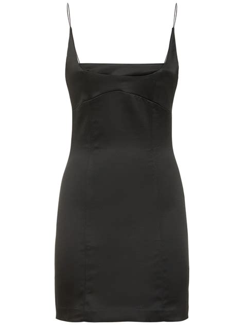 Bec And Bridge Stella Black Satin Mini Dress Modesens