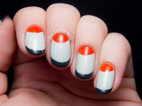 Stunning Half Moon Nail Art Designs Tutorials Noted List Half