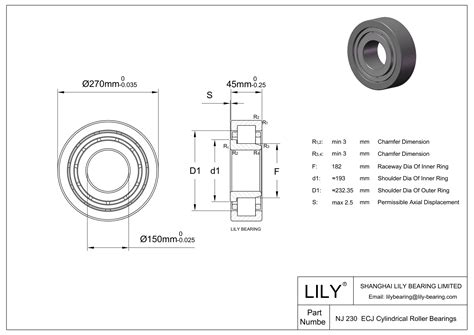 Nj Ecj Single Row Cylindrical Roller Bearings With Inner Ring