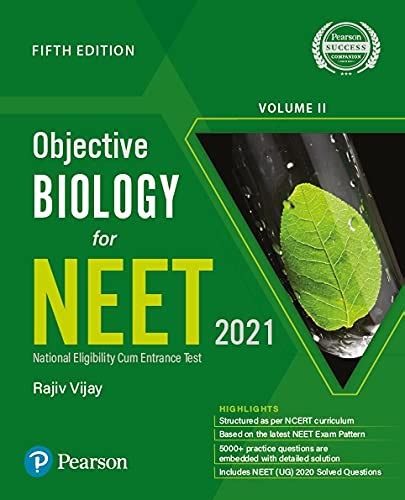 Objective Biology For Neet Vol Ii Fifth Edition By Pearson