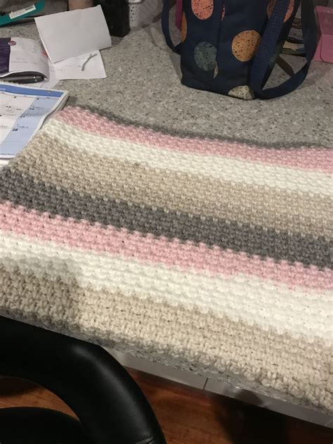 Baby Blanket Double Crochet Using Caron Baby Cakes Blanket Baby
