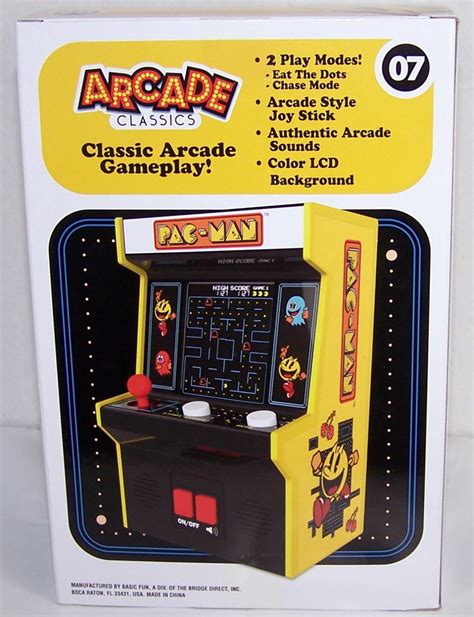 PAC-MAN Arcade Classics Mini Arcade #7 NEW Sealed Color Screen Version