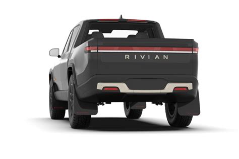 Rally Armor 2022 Rivian R1T Black UR Mud Flap W Red Logo EV Universe