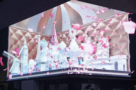 P P P P P Outdoor Giant Curve Degree Video Wall Naked Eye D Led Display Outdoor