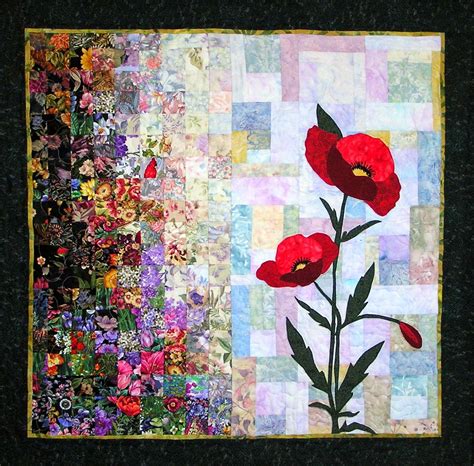 Remembrance Watercolor Quilt Flower Quilts Art Quilts