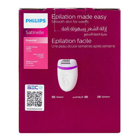 Purchase Philips Satinelle Essential Compact Epilator For Legs, White ...