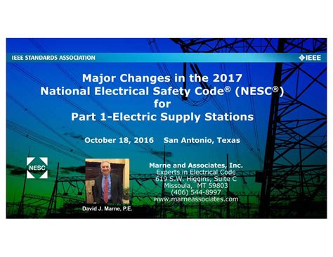 Pdf Major Changes In The National Electrical Safety Code Nesc