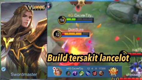 Build Tersakit Lancelot Top Global Mobilelegends Gameplay Youtube