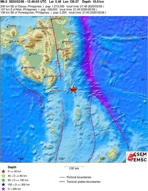 Strong And Shallow M6 1 Earthquake Hits Near The Coast Of Mindanao