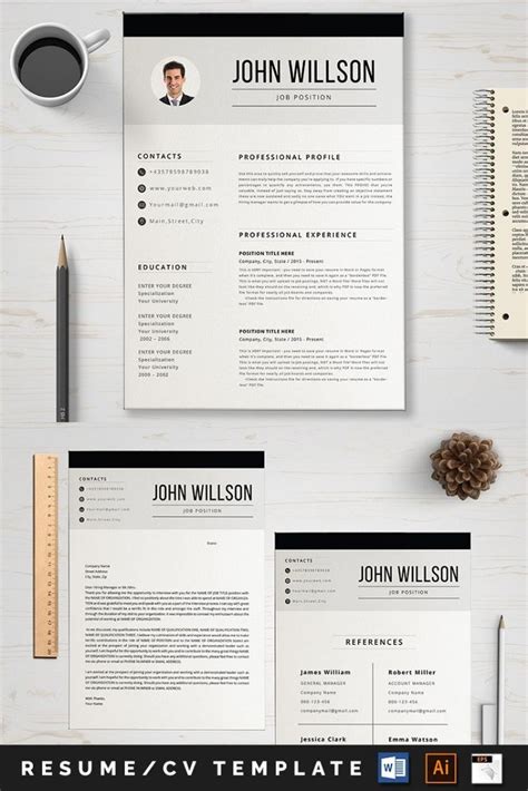 John Resume Template Resume Template Resume Design Template Resume