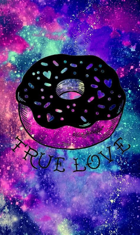 True Love Donut Galaxy Wallpaper I Created For The App Cocoppa