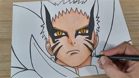 Como Desenhar O Naruto Modo Barion Passo A Passo Youtube