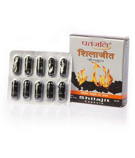 Patanjali Shilajit Capsule at Rs 85/piece | Shilajit Capsule and Tablet ...